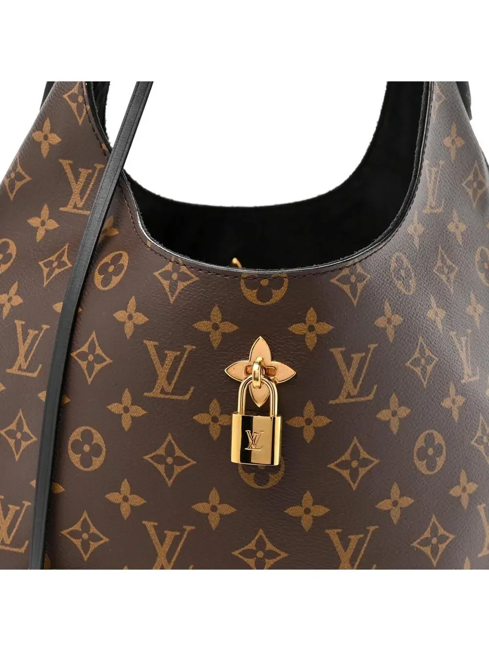 Louis Vuitton Flower Hobo Black #339566L14B